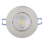 GEDREZ Oprawa do zabudowy zestaw 10XLED-CCT Ø90 Nikiel mat 300196 EGLO