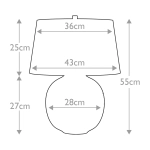 Lampa stołowa Caesar – 1 źródło światła – Srebrna CAESAR-TL-SIL Elstead Lighting