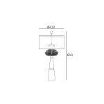 Lampa stołowa Cartagena - T02004AU CosmoLight - zdjęcie dodatkowe 6