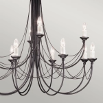 Żyrandol Carisbrooke – 12 źródeł światła CB12-BLACK Elstead Lighting