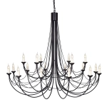 Żyrandol Carisbrooke – 18 źródeł światła CB18-BLACK Elstead Lighting