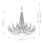 Żyrandol Carisbrooke – 18 źródeł światła CB18-BLACK Elstead Lighting