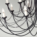 Żyrandol Carisbrooke – 18 źródeł światła CB18-BLACK Elstead Lighting