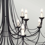 Żyrandol Carisbrooke – 18 źródeł światła CB18-BLACK Elstead Lighting