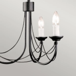 Żyrandol Carisbrooke – 3 źródła światła CB3-BLACK Elstead Lighting