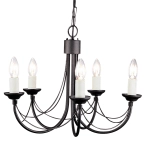 Żyrandol Carisbrooke – 5 źródeł światła CB5-BLACK Elstead Lighting