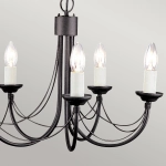 Żyrandol Carisbrooke – 5 źródeł światła CB5-BLACK Elstead Lighting