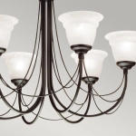 Żyrandol Carisbrooke – 6 źródeł światła CB6-BLACK Elstead Lighting