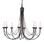 Żyrandol Carisbrooke – 8 źródeł światła CB8-BLACK Elstead Lighting