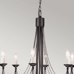 Żyrandol Carisbrooke – 8 źródeł światła CB8-BLACK Elstead Lighting