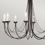 Żyrandol Carisbrooke – 8 źródeł światła CB8-BLACK Elstead Lighting