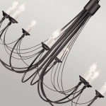 Żyrandol Carisbrooke – 8 źródeł światła CB8-BLACK Elstead Lighting