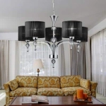 Lampa wisząca Impress 5 AZ0499 Black AZZARDO