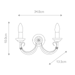 Kinkiet Chartwell – 2 źródła światła CH2-BLACK Elstead Lighting