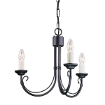 Żyrandol Chartwell – 3 źródła światła CH3-BLACK Elstead Lighting