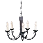 Żyrandol Chartwell – 5 źródeł światła CH5-BLACK Elstead Lighting