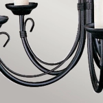 Żyrandol Chartwell – 5 źródeł światła CH5-BLACK Elstead Lighting