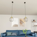Lampa wisząca NANDO 1 BL GOLD 1368/1 EMIBIG Lighting
