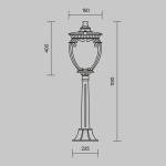 Lampa stojąca Landscape Lighting Fleur O414FL-01BZ1 Maytoni - zdjęcie dodatkowe 5