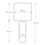 Lampa stołowa Contour – 1 źródło światła – Limonkowa CONTOUR-TL-LIME Elstead Lighting
