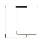 Lampa wisząca Malawi 2xLED czarna LP-1015/2P basic LIGHT PRESTIGE