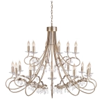 kinkiecik.pl Żyrandol Christina – 18 źródeł światła CRT18-SIL-GOLD Elstead Lighting