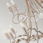 Żyrandol Christina – 18 źródeł światła CRT18-SIL-GOLD Elstead Lighting