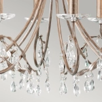 Żyrandol Christina – 8 źródeł światła CRT8-SILVER-GOLD Elstead Lighting