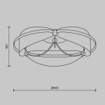 Lampa sufitowa Breeze MOD281CL-L45BS3K Maytoni - zdjęcie dodatkowe 4