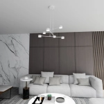 Lampa wisząca MODUS 6 WHITE 1340/6 EMIBIG Lighting