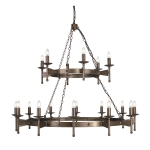 Żyrandol Cromwell – 18 źródeł światła CW18-OLD-BRZ Elstead Lighting