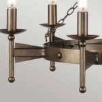 Żyrandol Cromwell – 6 źródeł światła CW6-OLD-BRZ Elstead Lighting