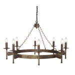 Żyrandol Cromwell – 8 źródeł światła CW8-OLD-BRZ Elstead Lighting