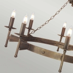 Żyrandol Cromwell – 8 źródeł światła CW8-OLD-BRZ Elstead Lighting