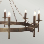 Żyrandol Cromwell – 8 źródeł światła CW8-OLD-BRZ Elstead Lighting