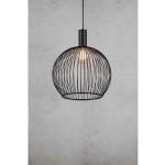 Czarna ażurowa lampa wisząca Aver 50 84263003 Nordlux