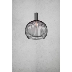 Czarna ażurowa lampa wisząca Aver 40 84253003 Nordlux