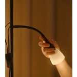 Czarna lampa podłogowa Lauria 2512554003 Nordlux
