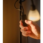 Czarna lampa podłogowa Lauria 2512554003 Nordlux