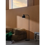 Czarna lampa podłogowa LOUELLA – z regulowanym kloszem 2612134003 Nordlux