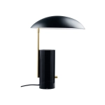 kinkiecik.pl Czarna lampa stołowa Mademoiselle DFTP Nordlux - marmurowa podstawa 2220405003