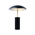 kinkiecik.pl Czarna lampa stołowa Mademoiselle DFTP Nordlux - marmurowa podstawa 2220405003