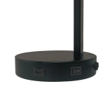 Czarna lampa stołowa Wilmer port USB-C 2512305003 Nordlux