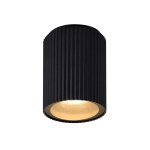 Czarna lampa sufitowa Kyklop Ripple IP54 2518316003 Nordlux