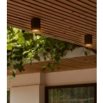 Czarna lampa sufitowa Kyklop Ripple IP54 2518316003 Nordlux
