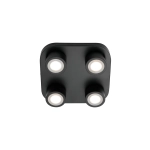 Czarna lampa sufitowa LED Clyde 4 Nordlux Moodmaker™ 2412256003