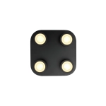 Czarna lampa sufitowa LED Clyde 4 Nordlux Moodmaker™ 2412256003