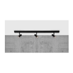 kinkiecik.pl Lampa sufitowa czarna 3 klosze OMARI 2112193003 Nordlux