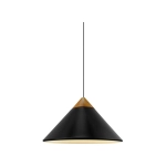 Czarna lampa wisząca Kinto Design For The People - drewniana dekoracja 2520083003 Nordlux