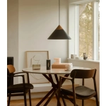 Czarna lampa wisząca Kinto Design For The People - drewniana dekoracja 2520083003 Nordlux